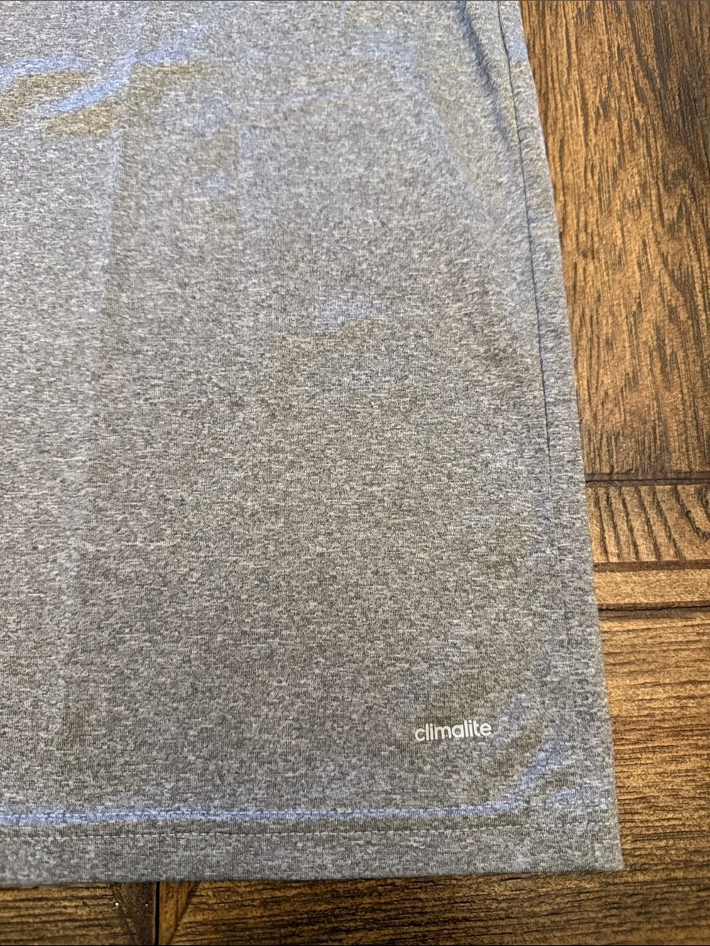 adidas Gray Heather Short Sleeve Athletic Tee
